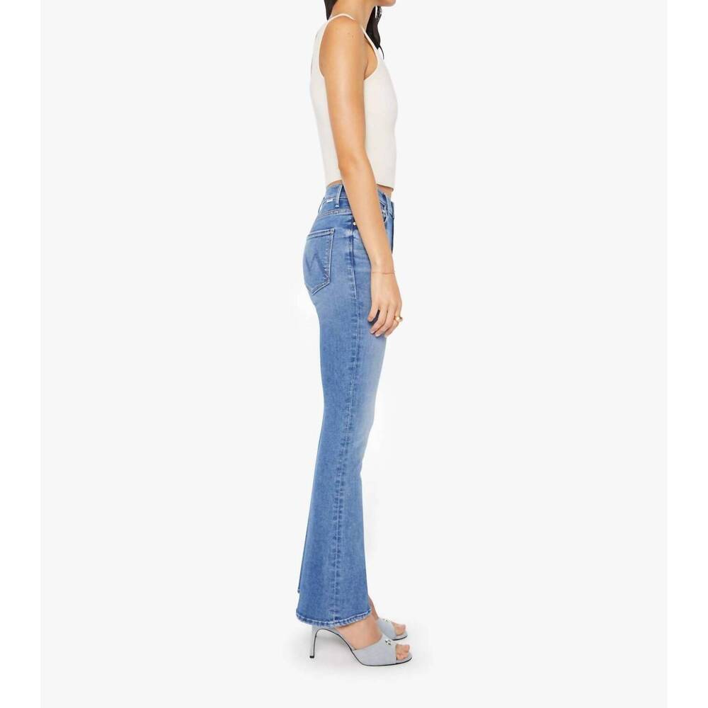 NEW MOTHER high waisted weekender skimp jeans in swing & a miss - Picture 4 of 7